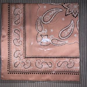 Kittenish pink silky bandana